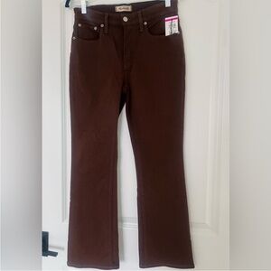 Madewell Hot Cocoa Kick Flare Jeans